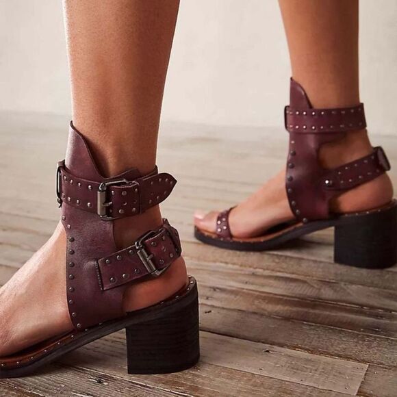 New Free  People Happiness Heeled Sandals Size 39.5 - Picture 4 of 9